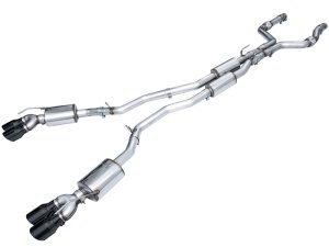 Ford Explorer ST Performance Exhaust - AWE Tuning - Cat-Back Touring Edition with Diamond Black Tips - Diamond Black - `20-`27